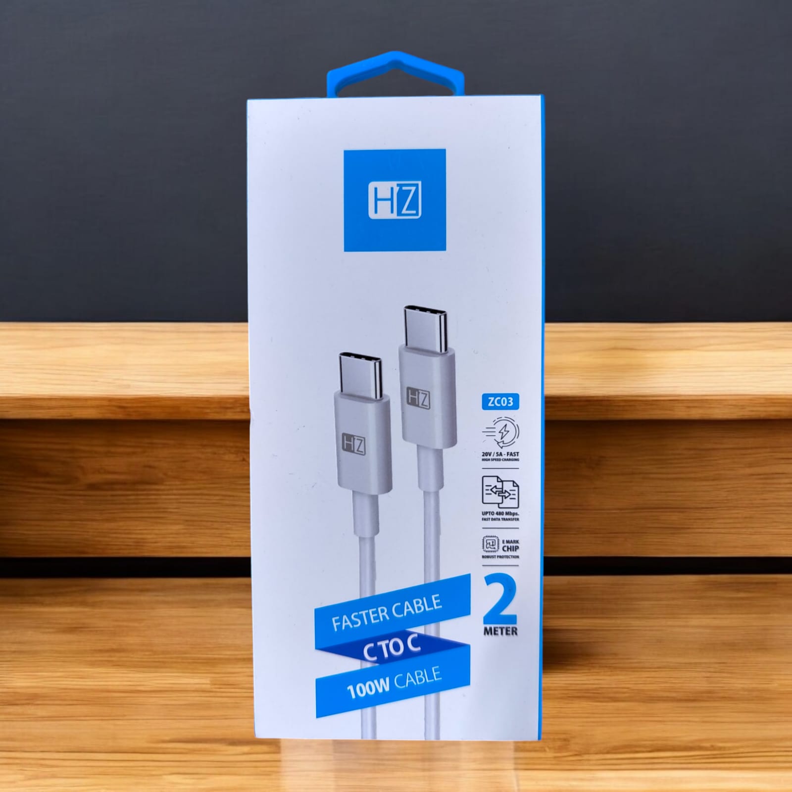 USB CABLE HEATZ ZC03 2MTR TYPE C
